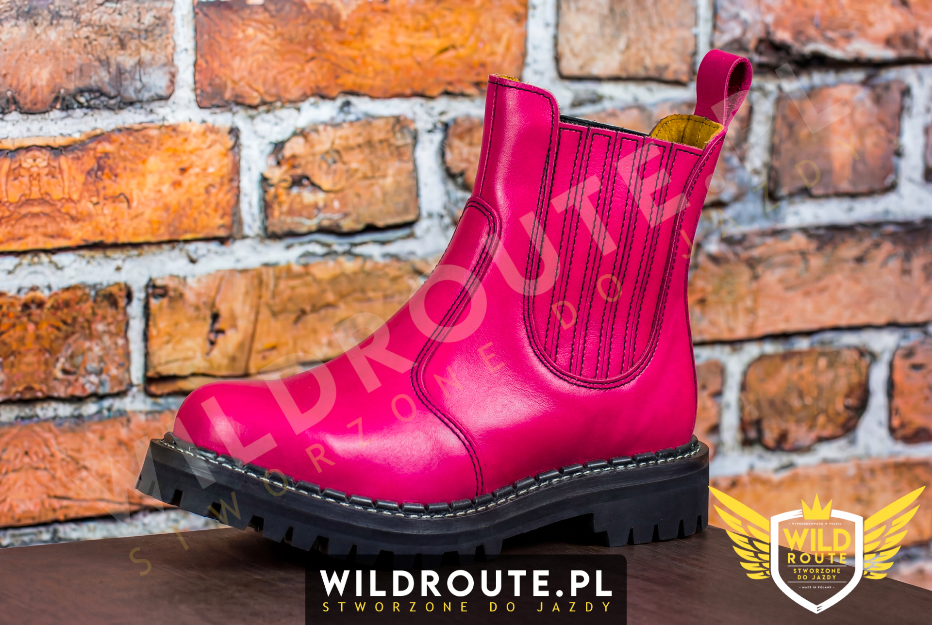 Buty na choppera WILDROUTE V1 różowe