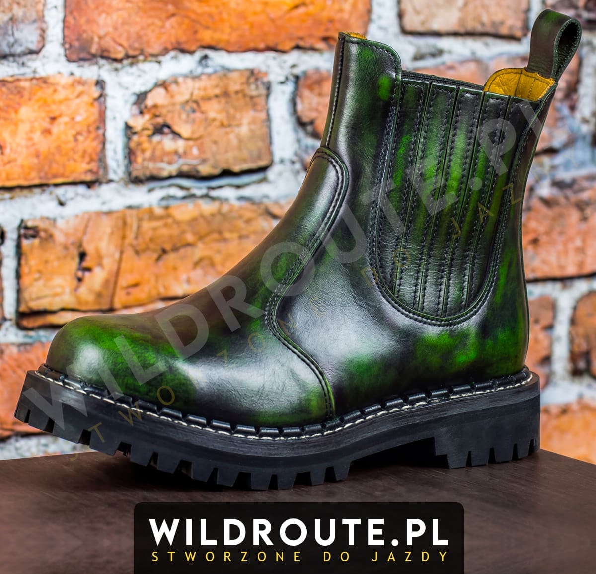 Buty WILDROUTE "V1" (PRZECIERANE NA JASNO ZIELONO)