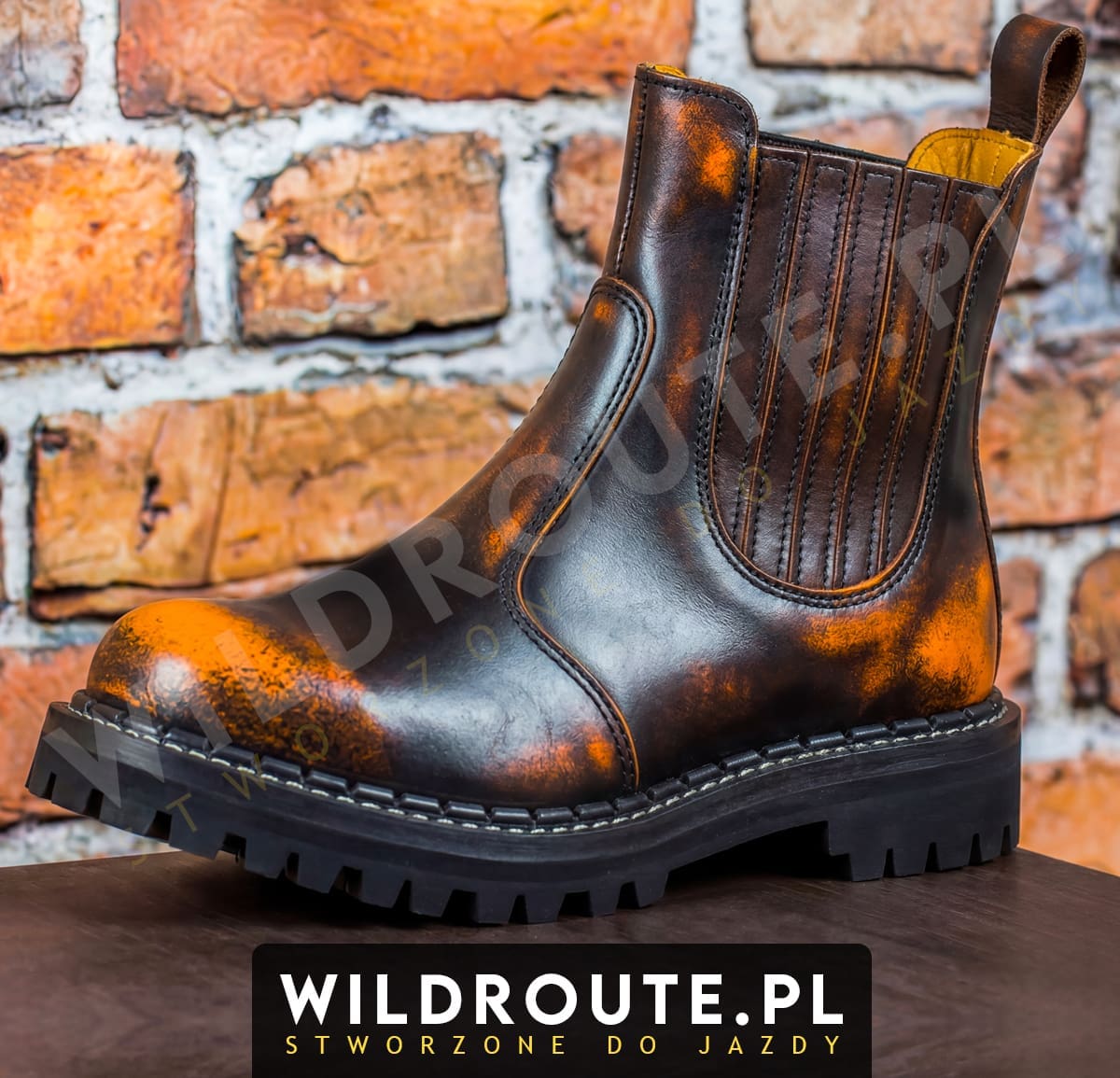 Buty WILDROUTE "V1" (PRZECIERANE NA POMARAŃCZOWO)