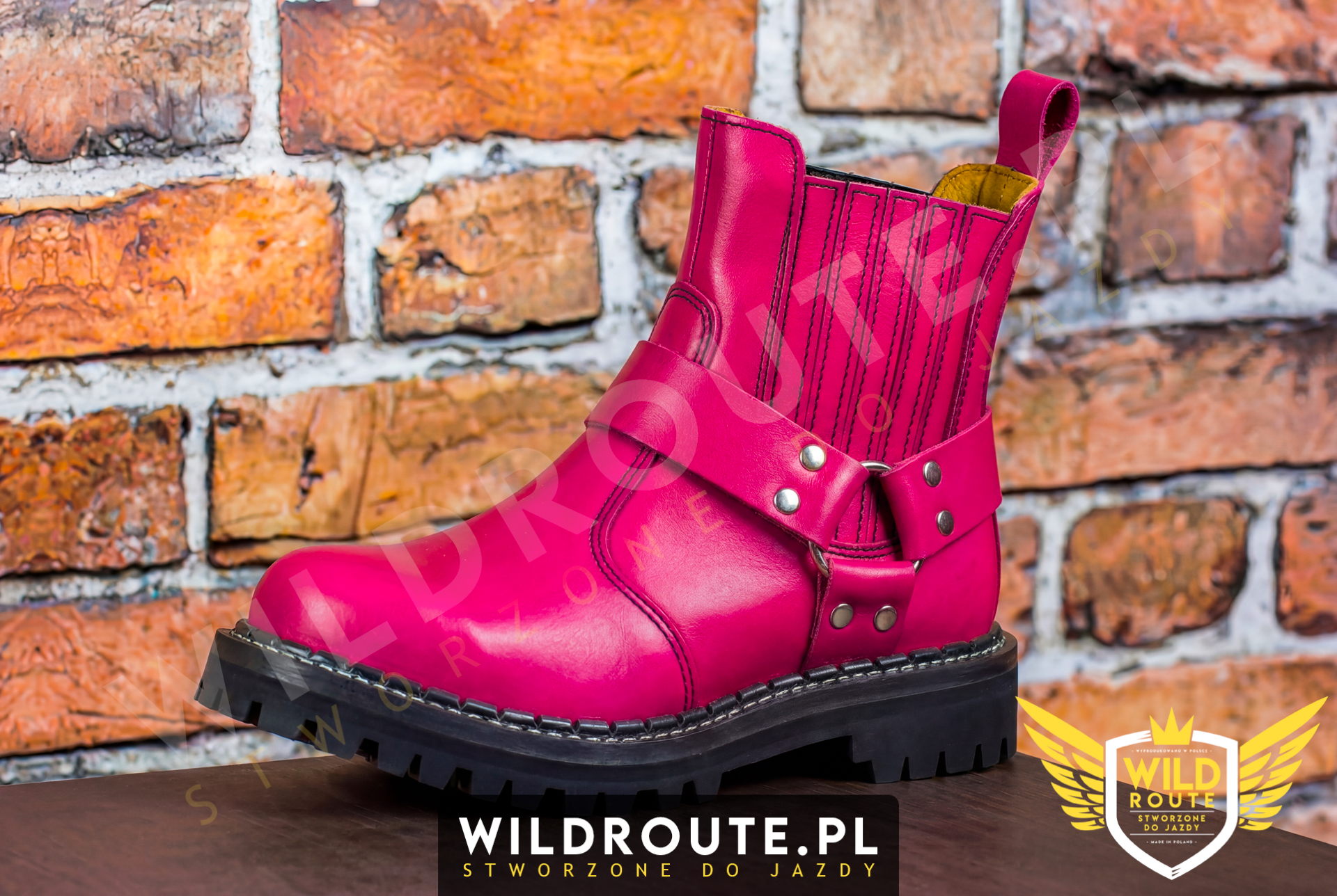 Buty na choppera WILDROUTE V2 różowe