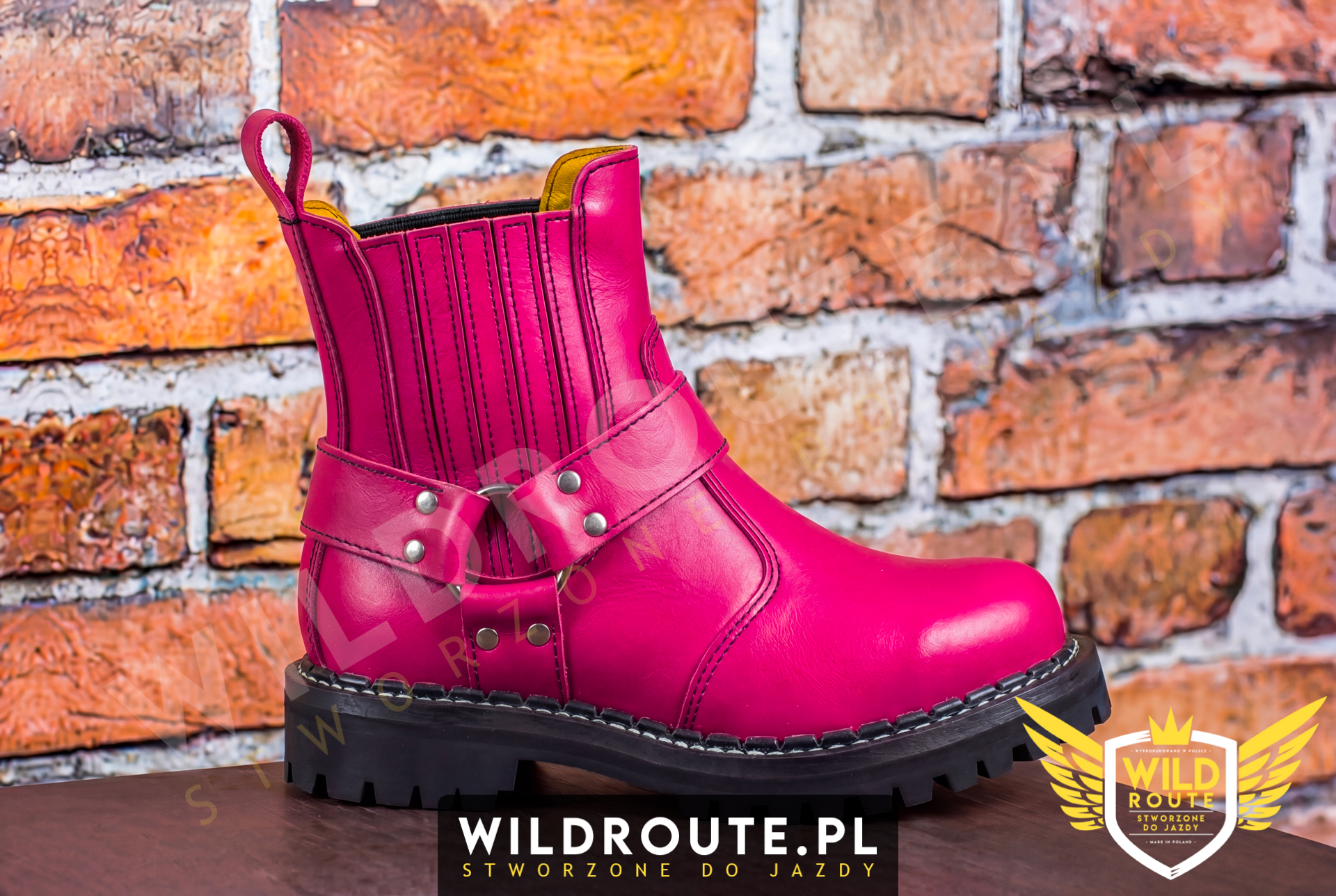 Buty na choppera WILDROUTE V2 różowe
