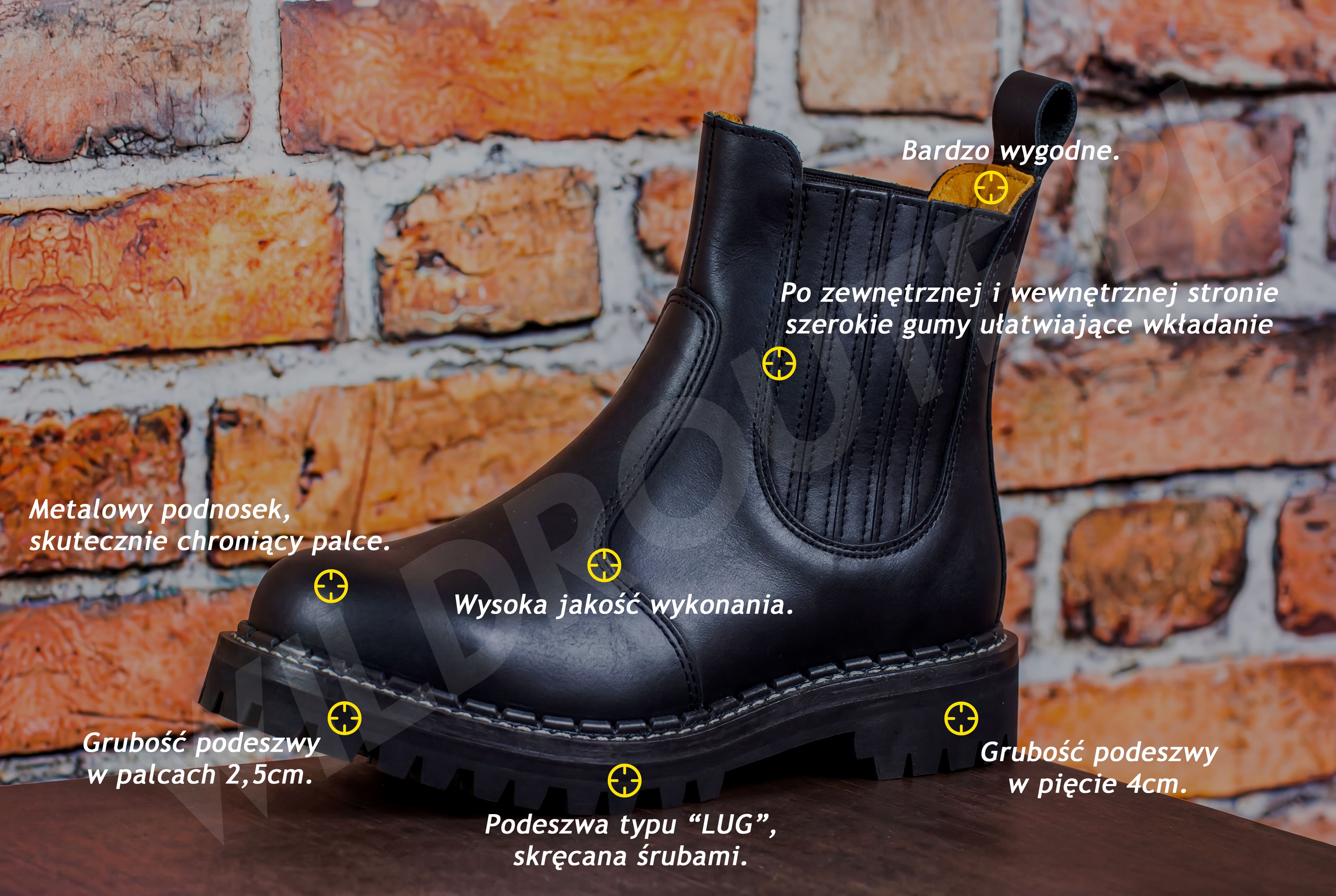 cechy-butow-na-choppera-wildroute-v1 Buty na choppera WILDROUTE V1 czarne